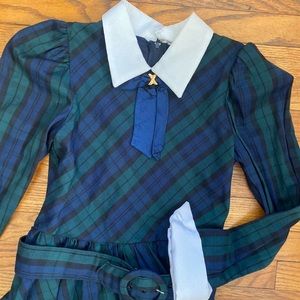 Blue and Green 50’s Style Plaid Dress
